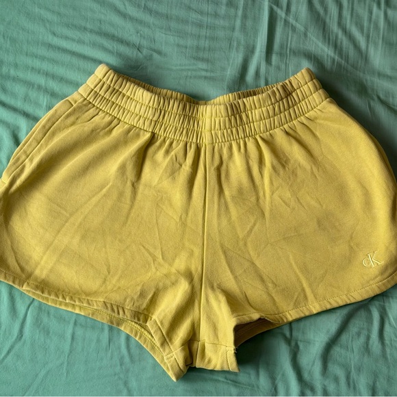 Calvin Klein Pants - Calvin Klein Women's Athletic Yellow Shorts